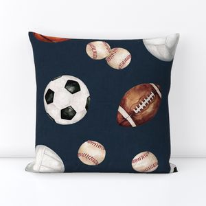 All Star Sports Toss on Textured Navy Blue 24 inch