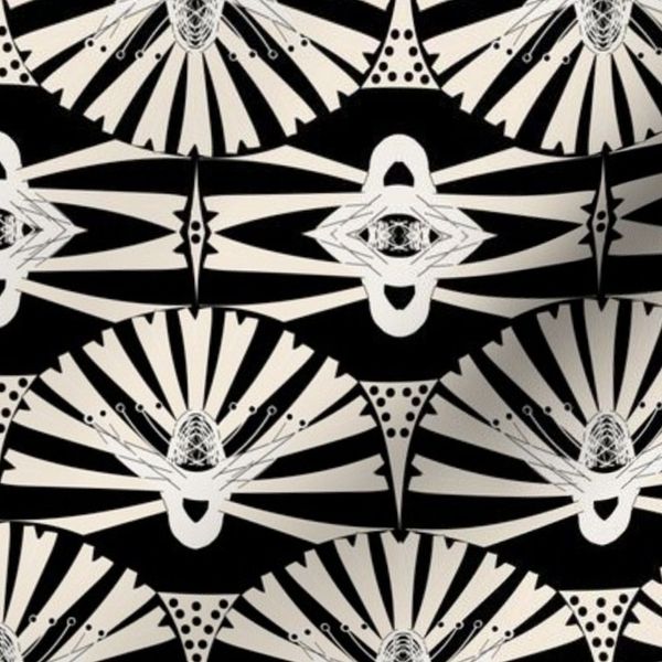 Bold Minimalism Abstract Dandelion Inspired - Scallop And Boho Mirrored