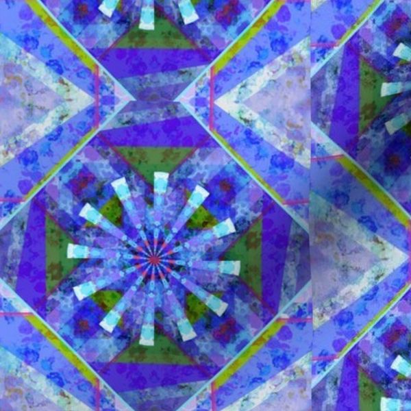 XS ROYAL Diamante Starburst Prism Maximalist Geo QUILT