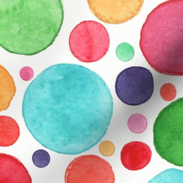 Watercolor Colorful Circles 2