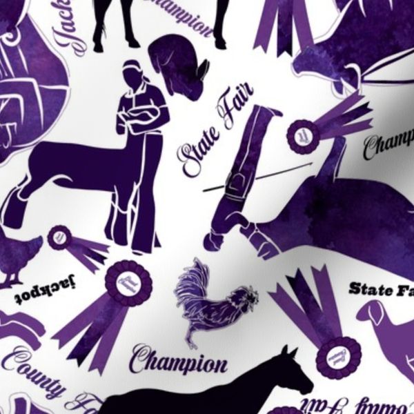 Purple Champion White Background