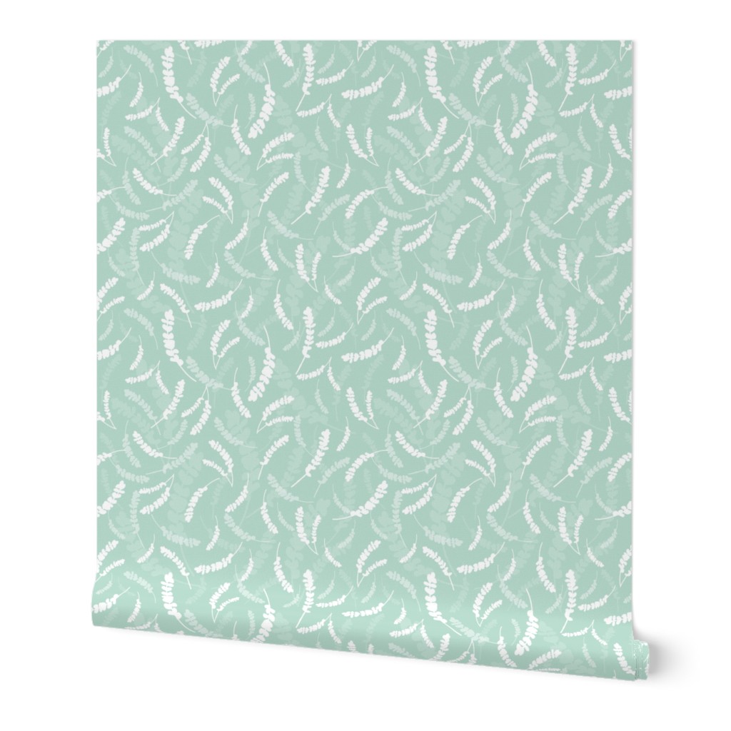 Roll of Peel and Stick wallpaper on white