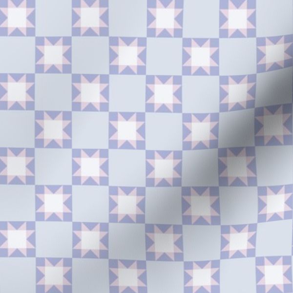 Modern Quilt Block - Cool Colored Pastels (small scale)