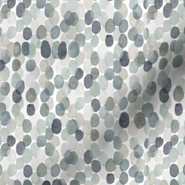 Watercolor coastal colors abstract dots muted