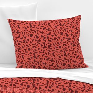 scattered arches burgundy pink