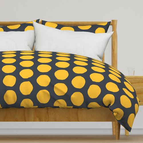 POPSTAR Polka Dot Party (XL) Bright Yellow Circles on Colorful Maximalist
