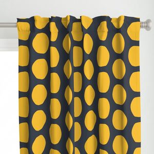 POPSTAR Polka Dot Party (XL) Bright Yellow Circles on Colorful Maximalist