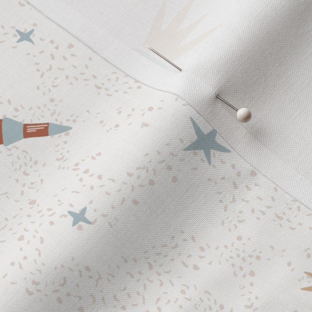 Close up of Petal Signature Cotton fabric with a sewing pin