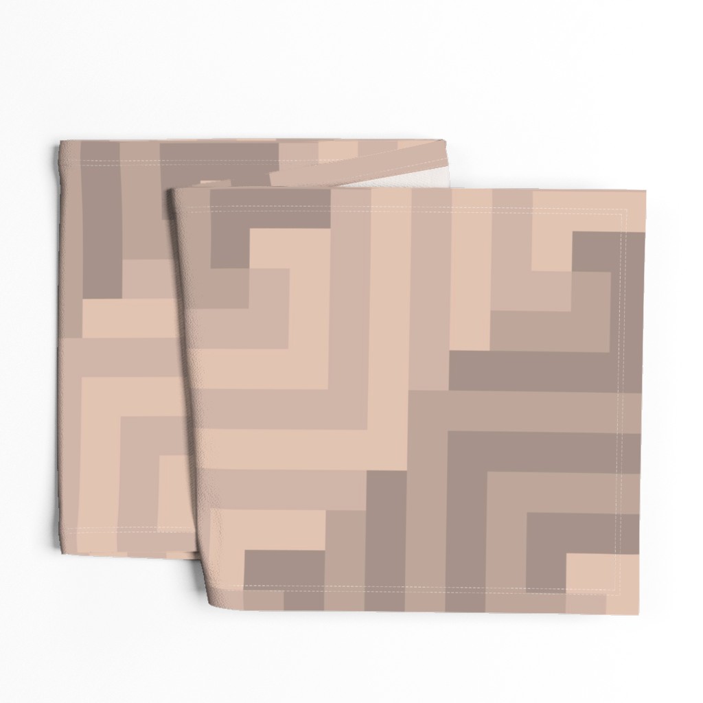 Gently folded Table Runner laying on a white background showing parts of the unprinted backing