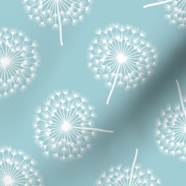 Dandelion Dance Light Blue Large Scale
