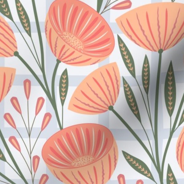 Cupcake Cosmos - Peach fuzz and light blue