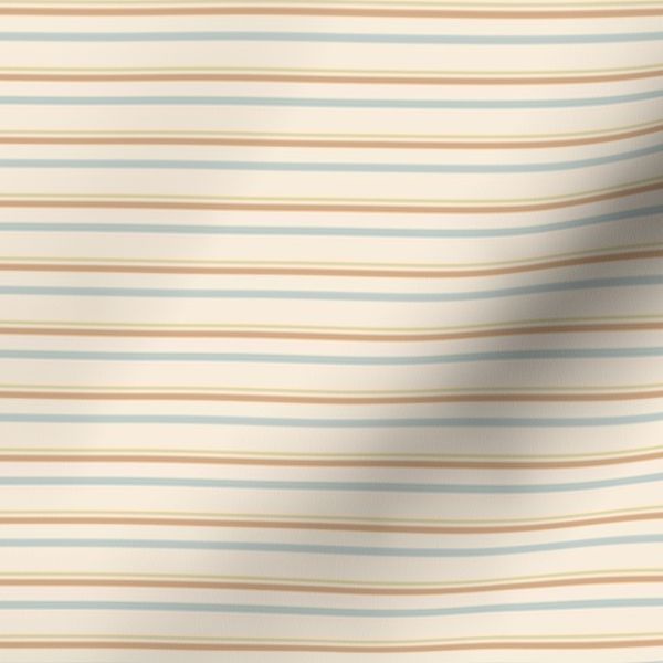 small scale / stripes in cream / 1.5"