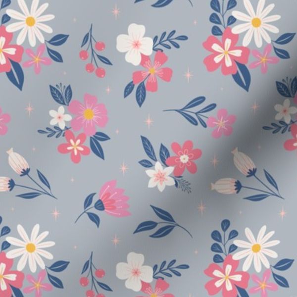Floral Blooms and Bouquets - small print