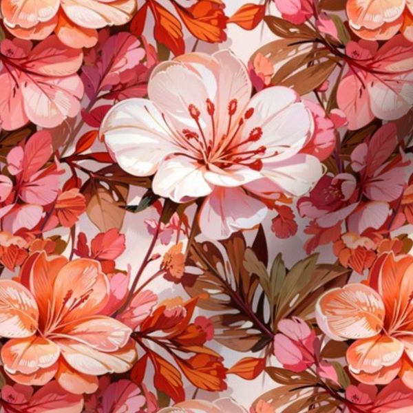 Peach Floral