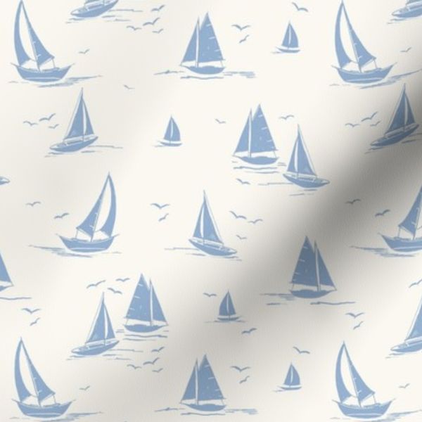 Race Day Small Cream-Cerulean Blue
