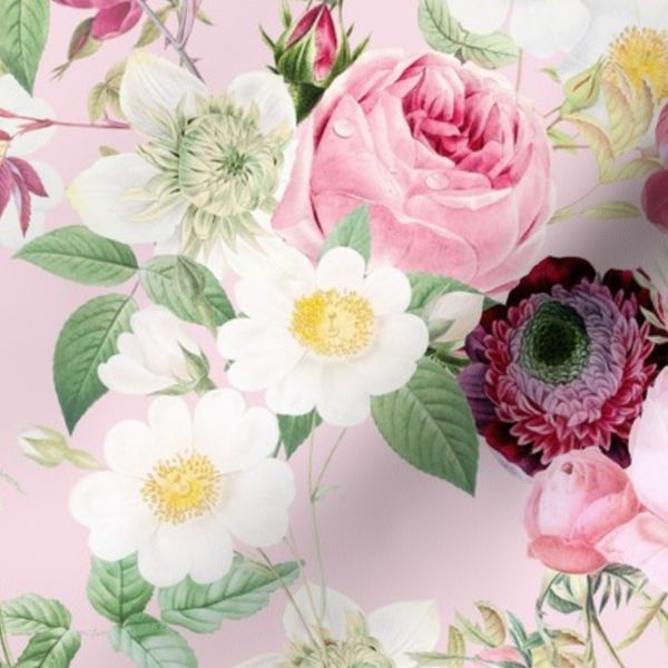 Nostalgic Cottage Grandmillennial White Flower Rose New Farmhouse Bouquets