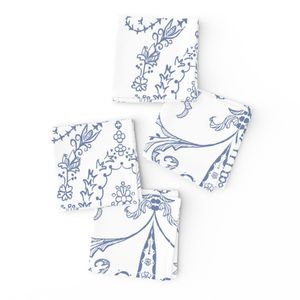 French chateau Large blue and white