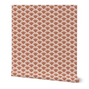 Scalloped Summer Large Cream-Raw Sienna Brown