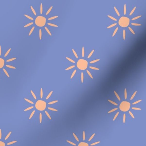 9in Cornflower Blue Retro Sunshine