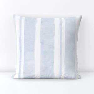 Painterly Pale Blue Vertical Stripes