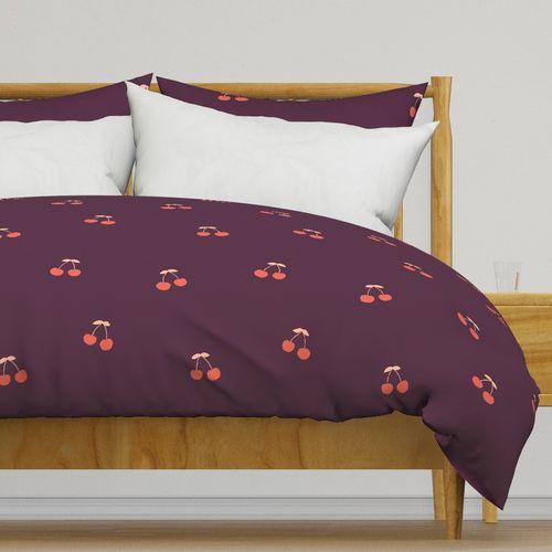 cherry fruit spring cherries summer fruit dark purple (large)