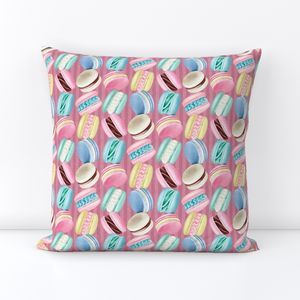 Fancy French Macarons - on pink small
