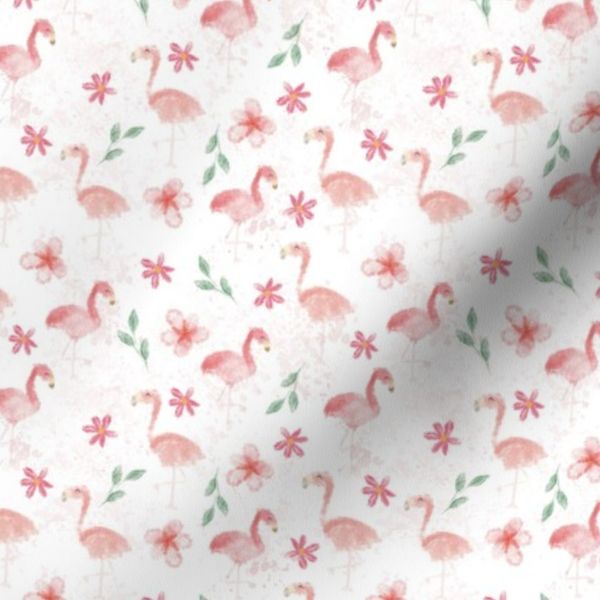 Floral Flamingos