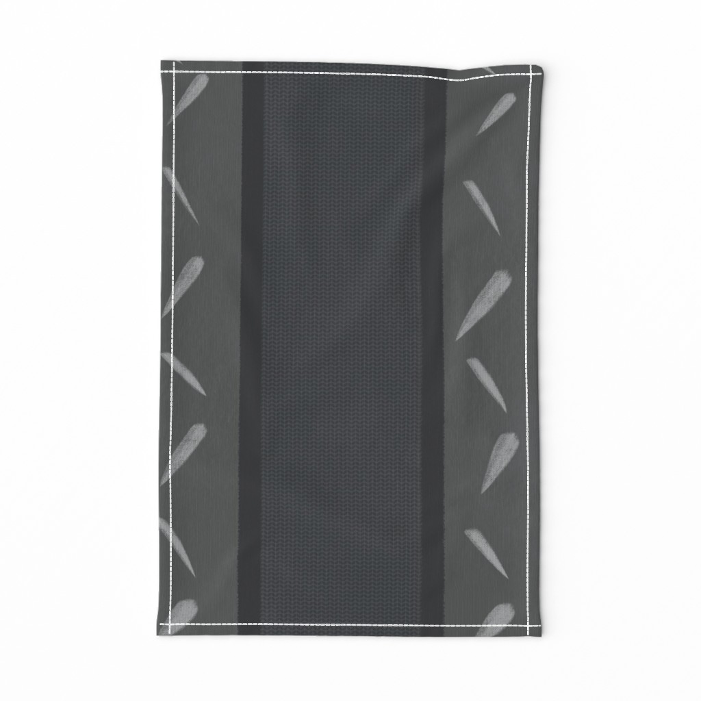 Top down of a Tea Towel laying out flat on a white background