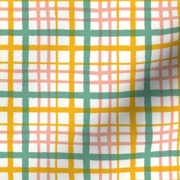 Home Sweet Home - Simple Hand-drawn Plaid