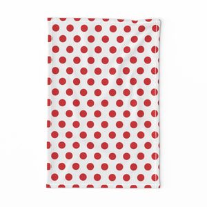 Classic Red Polka Dots in Pantone 1795C
