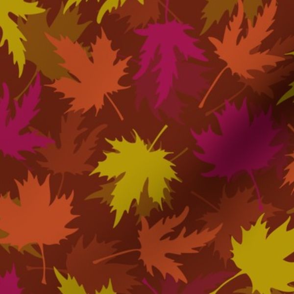 Autumn Maple Serenade - Amaranth Purple & Persian Plum