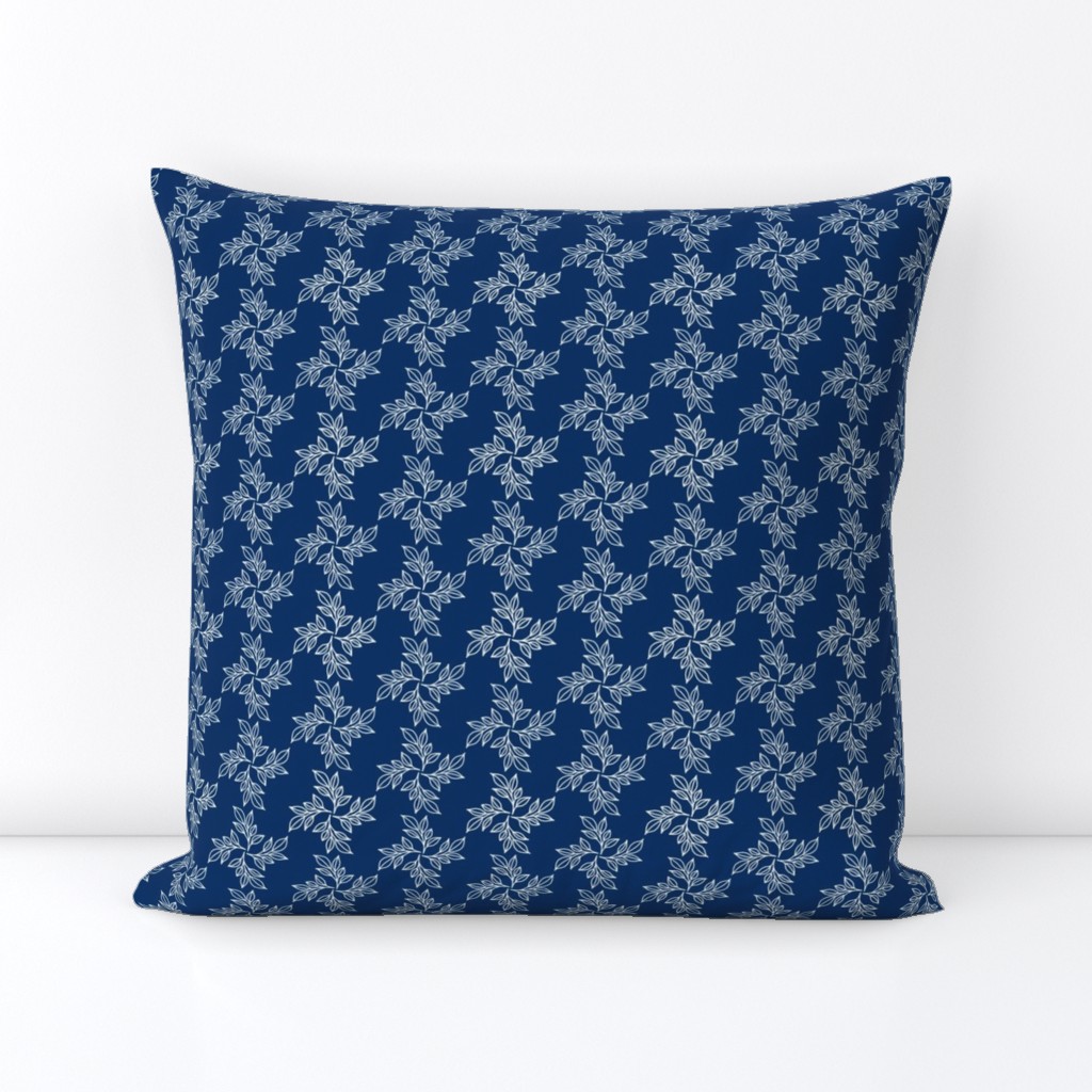 18 inch square Throw Pillow sitting on a surface leaning against a white background