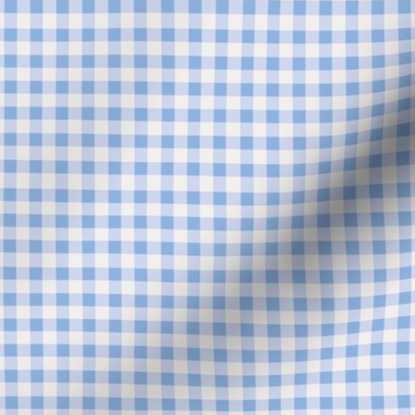Coastal gingham - hydrangea blue