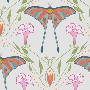 Lunar Moth White Large