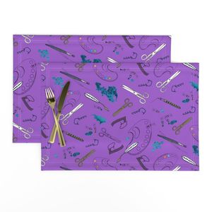 (S) Craft-room needles threads paints and doodles