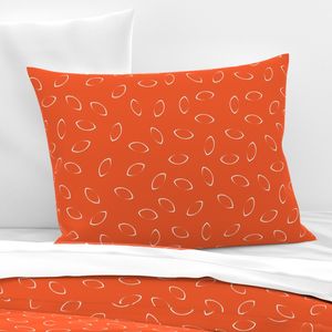 Fairy Whispers - Red - Coral - Leaves - Minimalist - Nursery - Kids