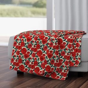 Whimsical Red Rose Flower