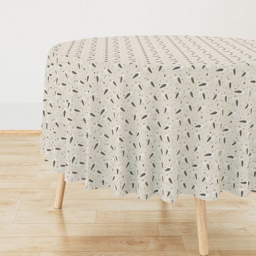 Snowy Barred Owls Pattern Nature Outdoor Spooky Season Owl Gift (6)