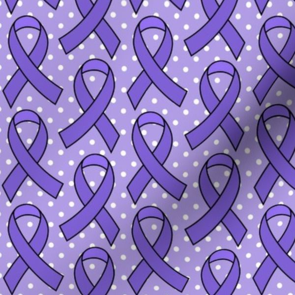 Bigger Scale Purple Awareness Ribbons