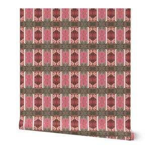 Old pink white and grey wall - x-small
