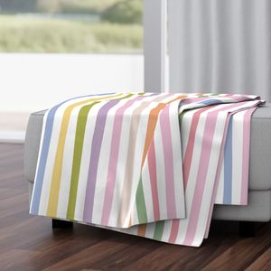 Hand drawn colorful pastel stripes - large