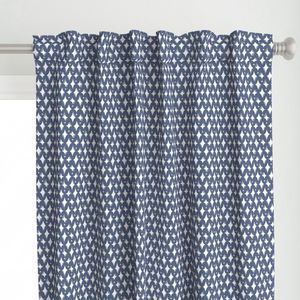 Christmas diamond star - christmas quilting - navy white - small scale