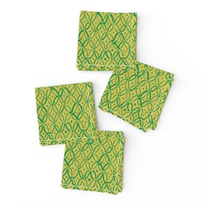 Shibori Batik Geometric - celery green - brigh summer green