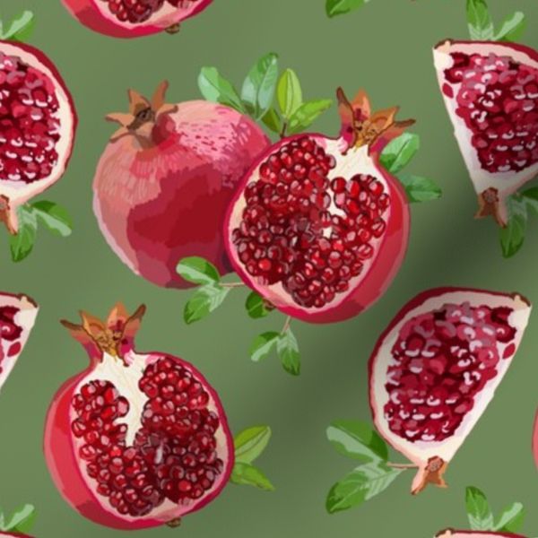 Pomegranate and Green