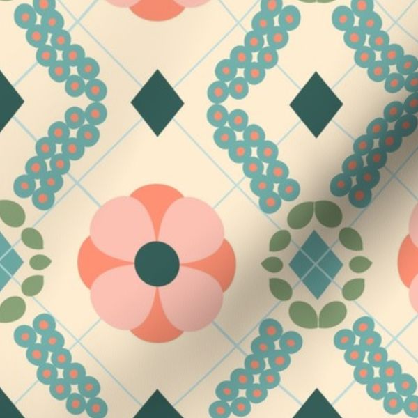 Small Scale Preppy Grand Millennial Floral