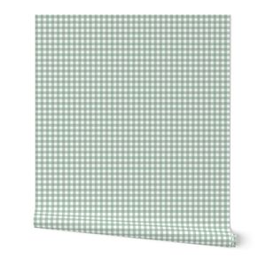 Small Gingham - Sage and White Gingham