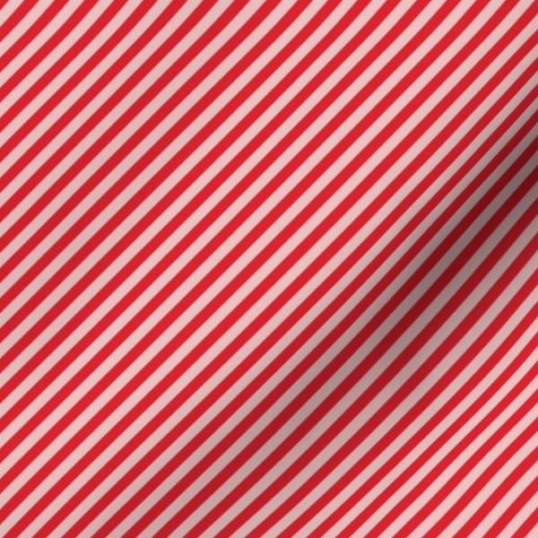 Winter Holiday Diagonal Stripes - X Small - Lotus Pink & Mars Red