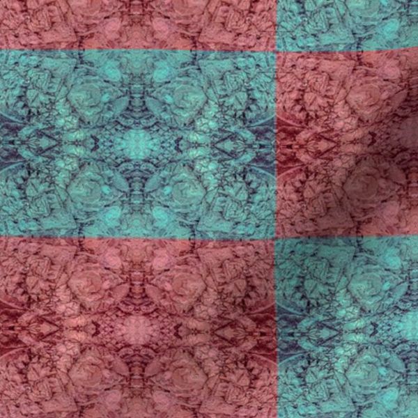 Rose and Turquoise Granite (medium design)