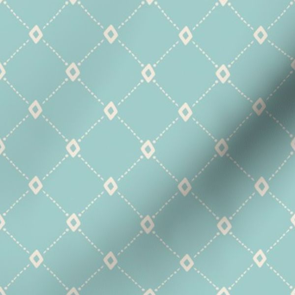 Dashes And Diamonds-Pastel Blue