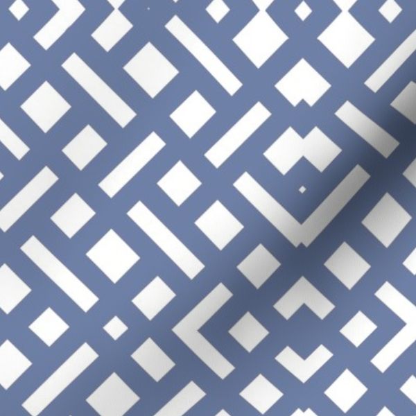 Geometric Weave - Blueberry LARGE